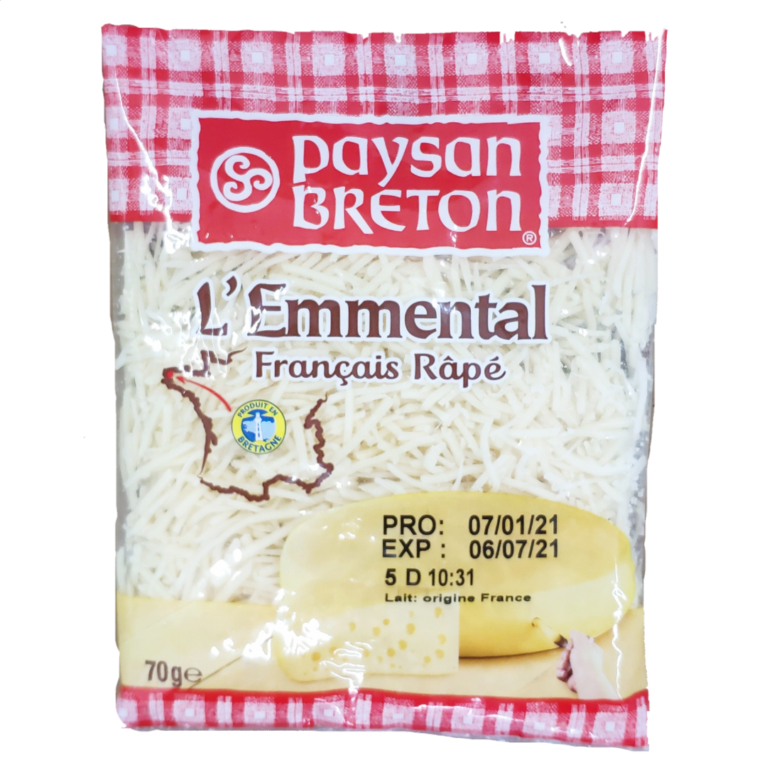 Shredded cheese Emmenthal 70g Terroirs.co